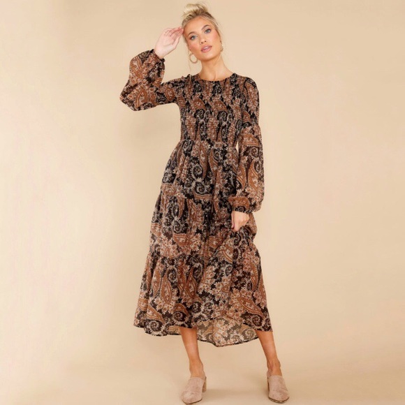 MINKPINK Dresses & Skirts - MinkPink Persian Paradise Cottagecore Paisley Midi Dress